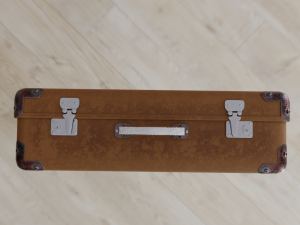 Old leather suitcase Low-poly 3D Model
