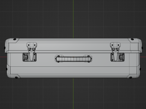Old leather suitcase Low-poly 3D Model