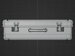 Old leather suitcase Low-poly 3D Model