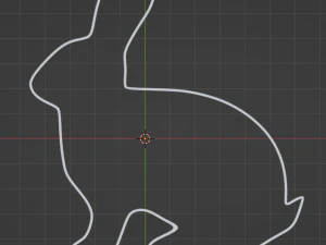 Form for cutting out cookies in the form of a rabbit 3D print model 3D Print Model