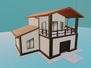 Lowpoly house 3D Model