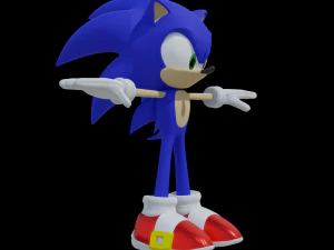 Sonic The hedgehog 3D Model
