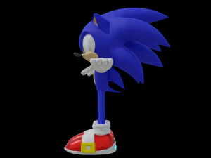 Sonic The hedgehog 3D Model