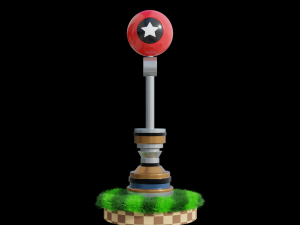 Checkpoint-Sonic 3D Model