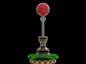 Checkpoint-Sonic 3Dモデル