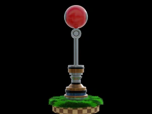 Checkpoint-Sonic 3D Model