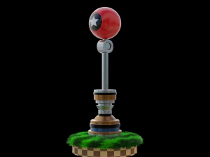Checkpoint-Sonic 3D Model