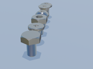 Bolts Modelo de impresión 3D