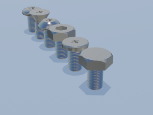 Bolts Modelo de impresión 3D