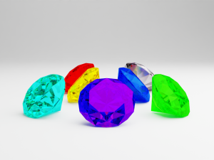 Chaos Emeralds 3D-Modell