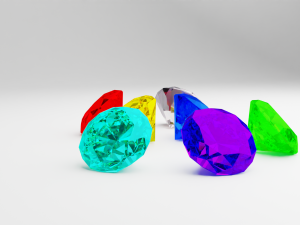 Chaos Emeralds 3D Model