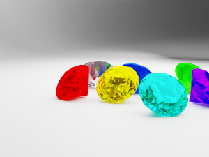 Chaos Emeralds 3D Model