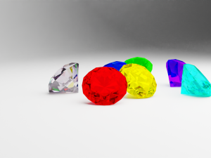 Chaos Emeralds 3D Model