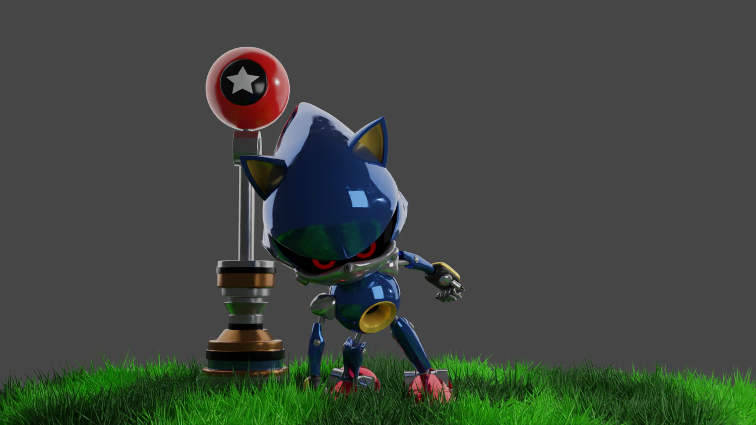 Metal Sonic 3D Model .c4d .max .obj .3ds .fbx .stl .blend 