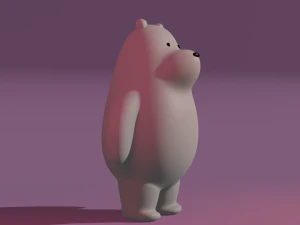 Urso de Gelo Polar Modelo 3D