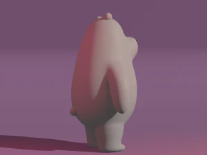 Urso de Gelo Polar Modelo 3D
