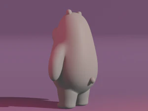 Urso de Gelo Polar Modelo 3D