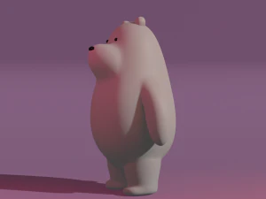 Urso de Gelo Polar Modelo 3D
