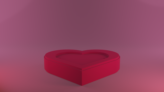 Heart Box 3D Print Model .c4d .max .obj .3ds .fbx .stl .blend 
