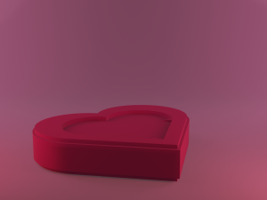 Heart Box 3D Print Model