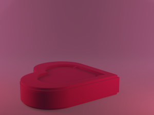 Heart Box 3D Print Model