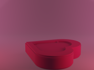 Heart Box 3D Print Model