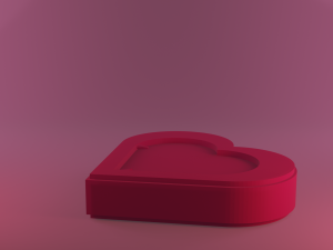 Heart Box 3D Print Model