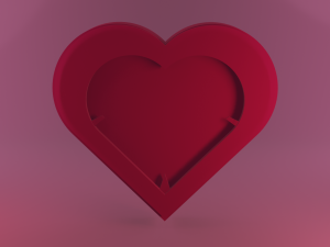 Heart Box 3D Print Model