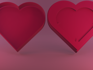 Heart Box 3D Print Model