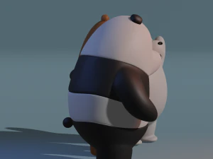 We are Bare Bears 3D Model
