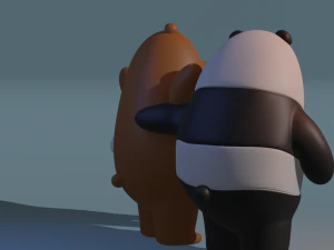 We are Bare Bears 3D Model