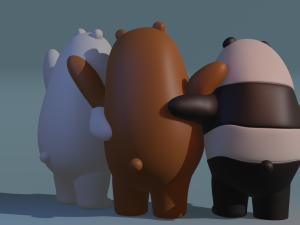 We are Bare Bears 3D-Modell