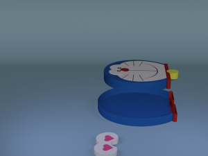 Doraemon Valentine box CG 텍스쳐