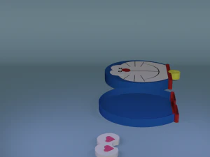 Doraemon Valentine box CG Textures