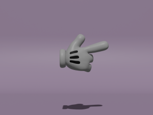 Cartoon Hand 3D Model