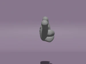Cartoon Hand 3D Model
