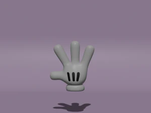 Cartoon Hand 3D Model