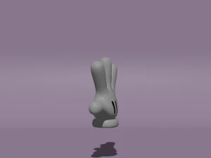 Cartoon Hand 3D Model