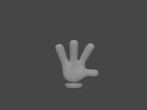 Cartoon Hand 3D Model