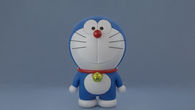 Doraemon 3D Model .c4d .max .obj .3ds .fbx .stl .blend 