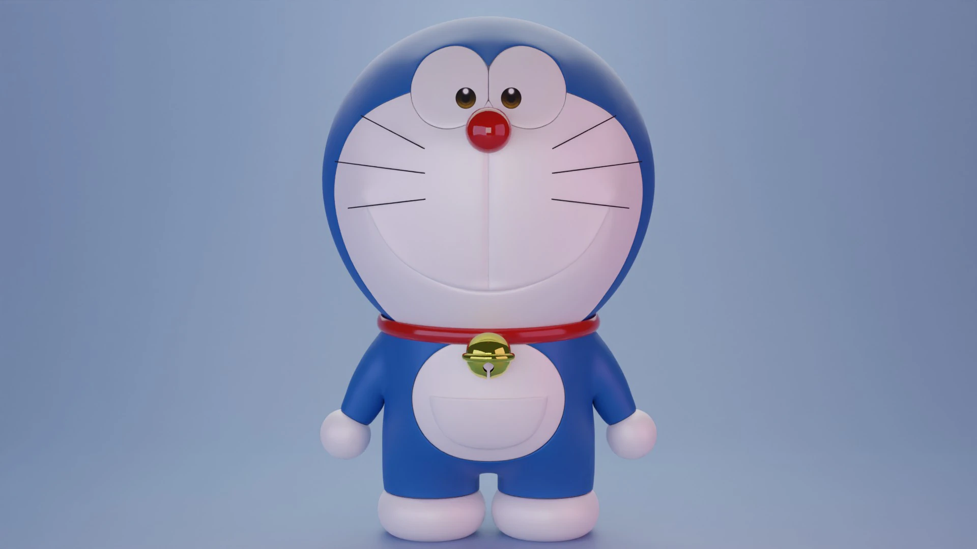 Doraemon 3D Model .c4d .max .obj .3ds .fbx .stl .blend 