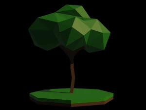पेड़ लोपोली 3D मॉडल