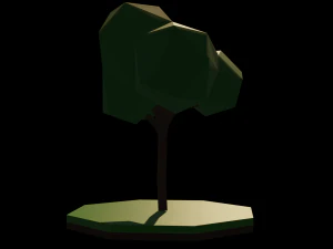&Aacute;rvore Lowpoly Modelo 3D