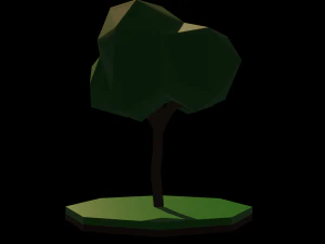 &Aacute;rvore Lowpoly Modelo 3D