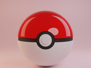 Pokeball Modello 3D