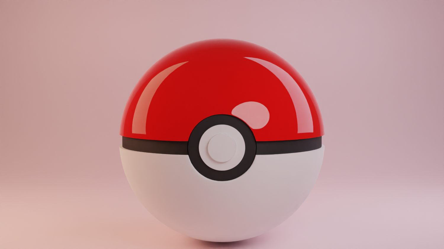 Pokeball 3D Icon download in PNG, OBJ or Blend format
