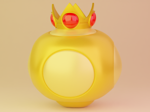 Gold Musrhoom Mario 3D Model