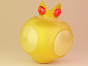 Gold Musrhoom Mario 3D Model