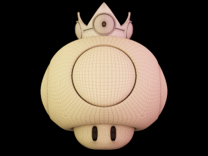 Gold Musrhoom Mario 3D Model
