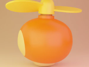 Propelle Mushroom Mario 3D Model